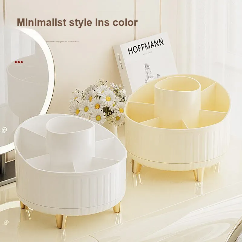 Future Maple Storage Box Make up Tools 360 Degrees Rotatable Organize Desktop Large Capacity-5