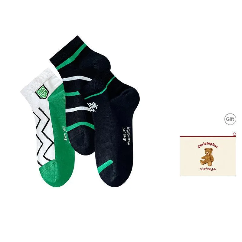 Caramella Ankle Socks Men's Shopping Bag Combo Set-12