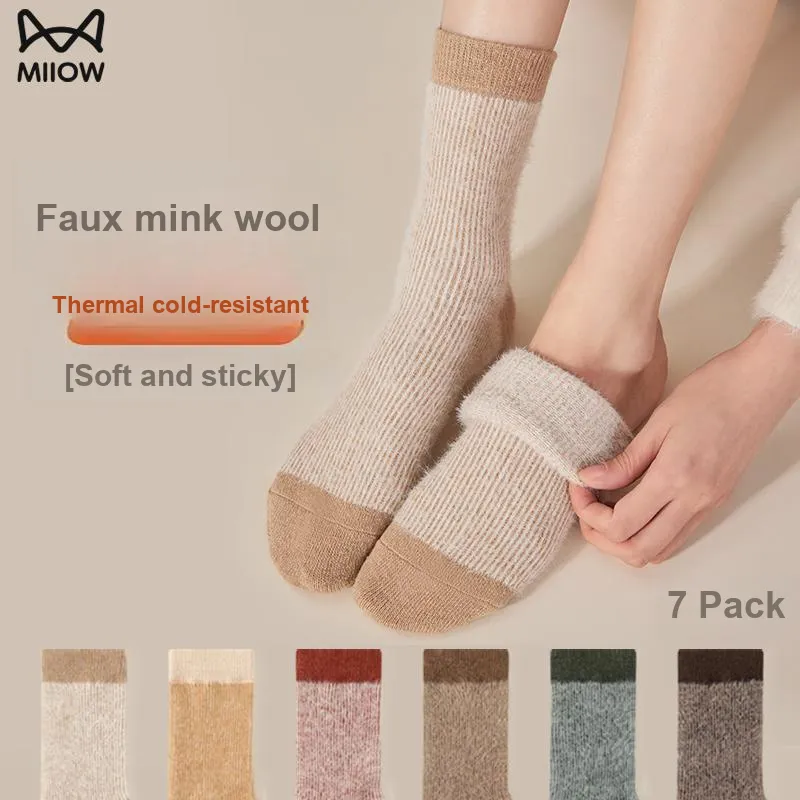 MIIOW Trend Party Series Mid Calf Socks Women's 3 Pack-1