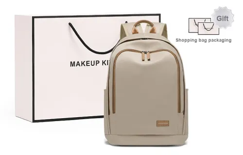 MAKEUP KITTEN Backpacks Apricot