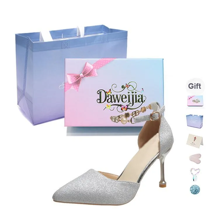 Dawei's House Slim Heel High Heels Women's Gift Box Set-18