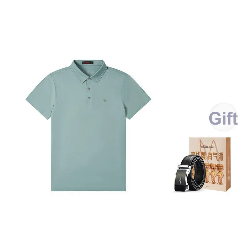 SEVEN Polo Shirt Men's Comes With Box Included Belt-6