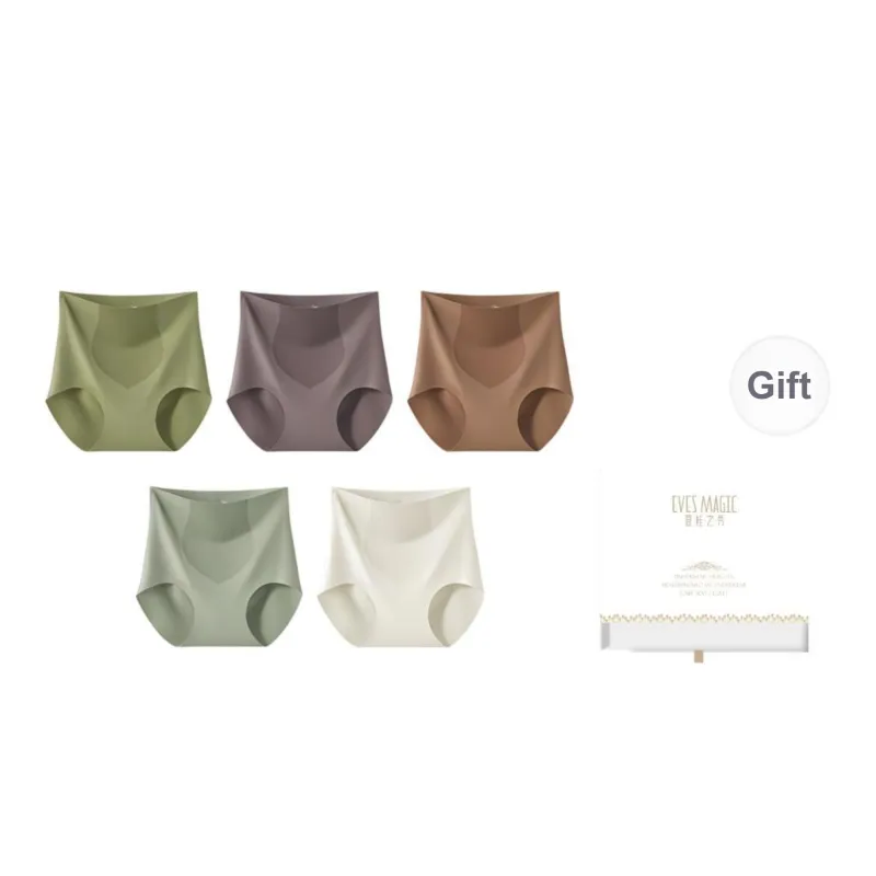 XIA.WA.ZHI.XIU Underpants Women's Shopping Bag 5 Pack-0