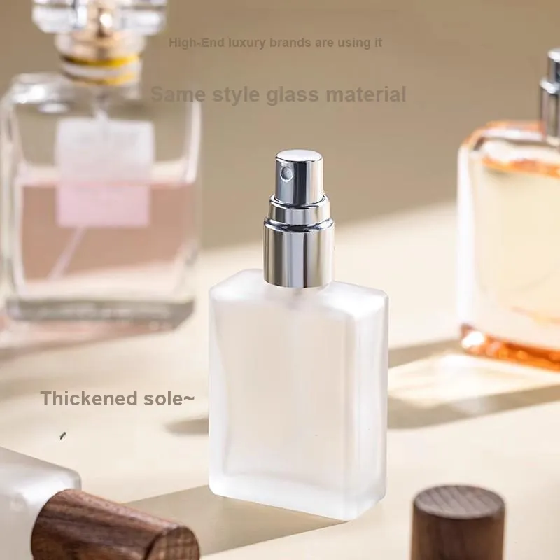 NILIYA Sample Press Bottle Walnut Wood Perfume Bottles With Dividers Glass Empty Bottle-4