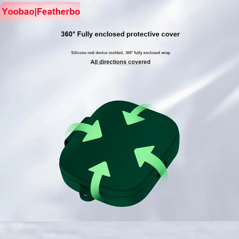 Yoobao Compatibility Red Beige Buds6 Silicone Active Impact Resistant With Hooks Headphone Cases-7