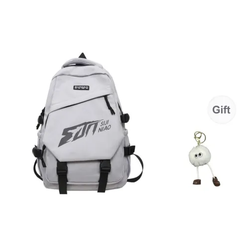 URBAN FOREST Nylon Backpack Unisex Red/Gray/Blue/Black/White