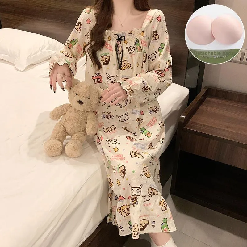 Ta Yan Nightgown Women's Apricot-3
