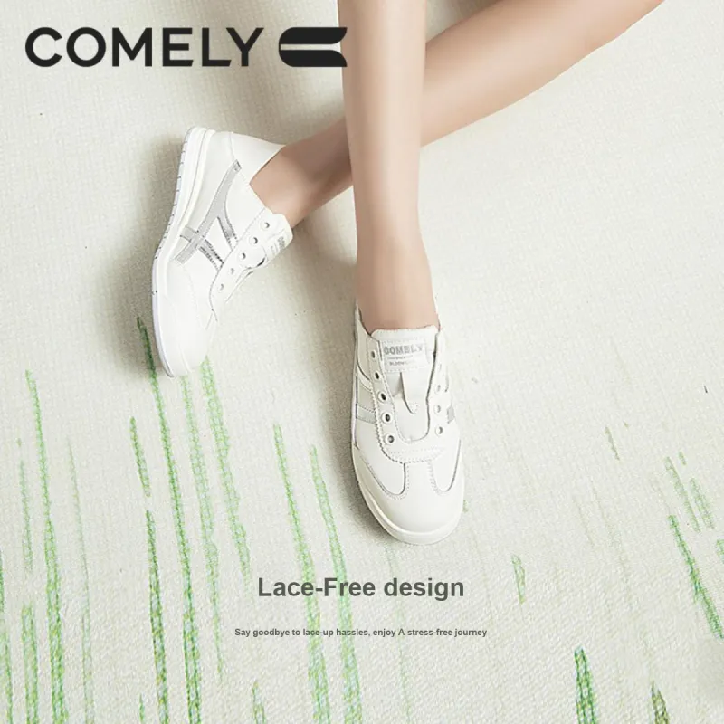 COMELY Casual Shoes Women's Low Top Ecru/Blue/Silver-5