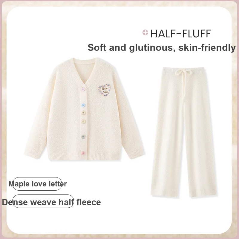 Beast's Secret Pajama Set Women's Ecru-4