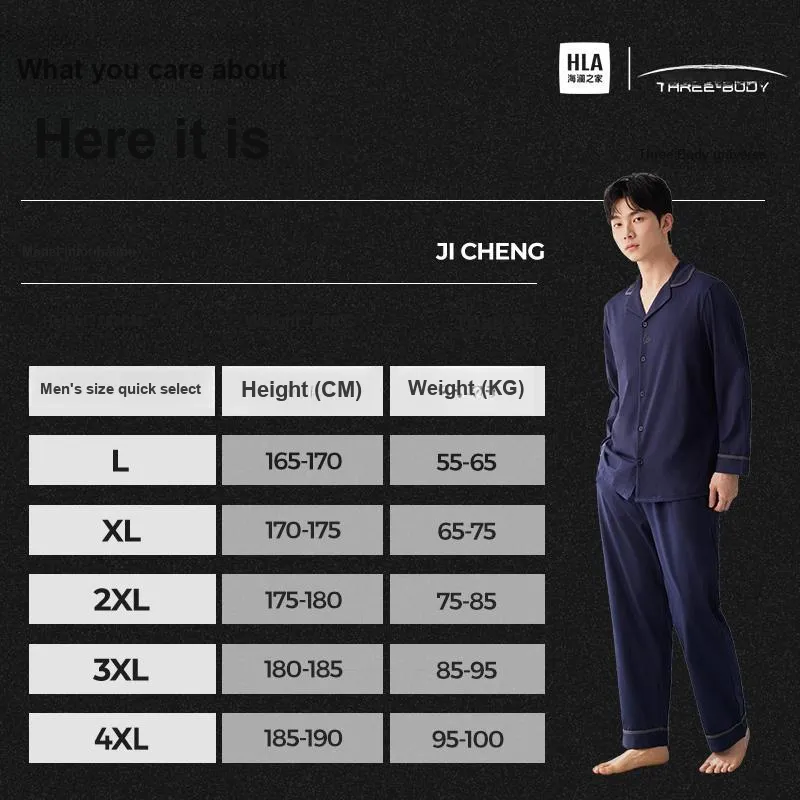 HLA Three body Pajama Set Men's-8