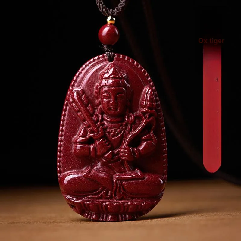 LOVING Reconstructed Cinnabar Necklaces Unisex-3