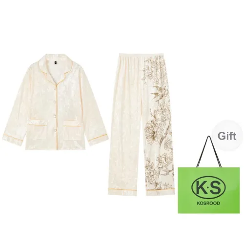 Kosrood Pajama Set Women's Ecru