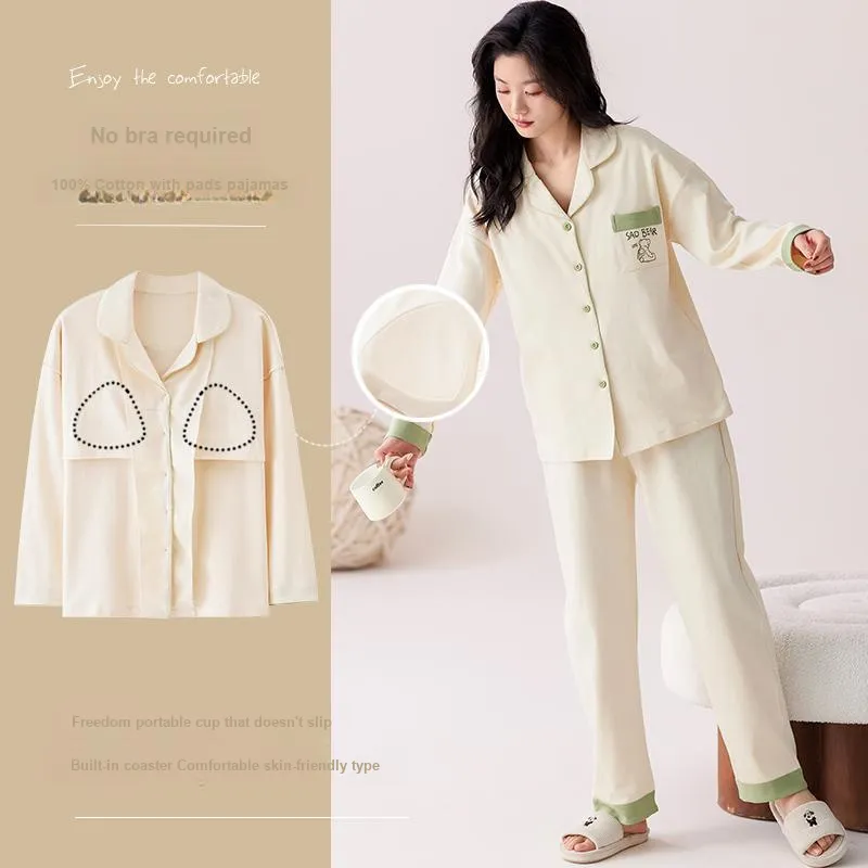 Pretty Lady Pajama Set Women's Ecru-2