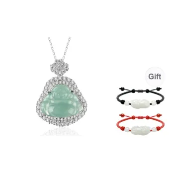 Yi Zhen Ge Ice Glutinous Jadeite Necklaces Women's