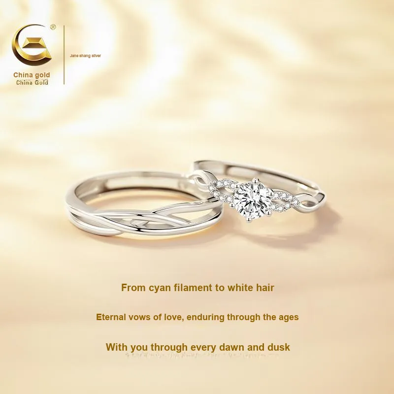 ZSY S925 Ring Couple Rings Unisex-2