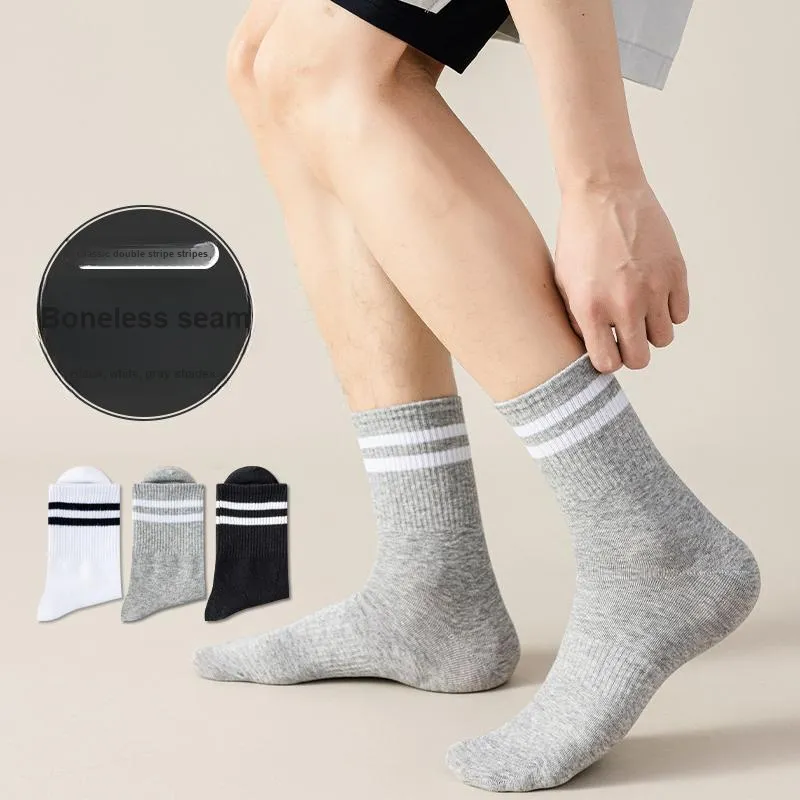 MIIOW Mid Calf Socks Unisex Shopping Bag 5 Pack-6