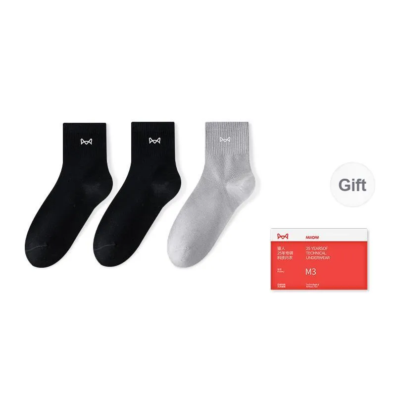 MIIOW Trend Party Series Mid Calf Socks Men's 3 Pack-4