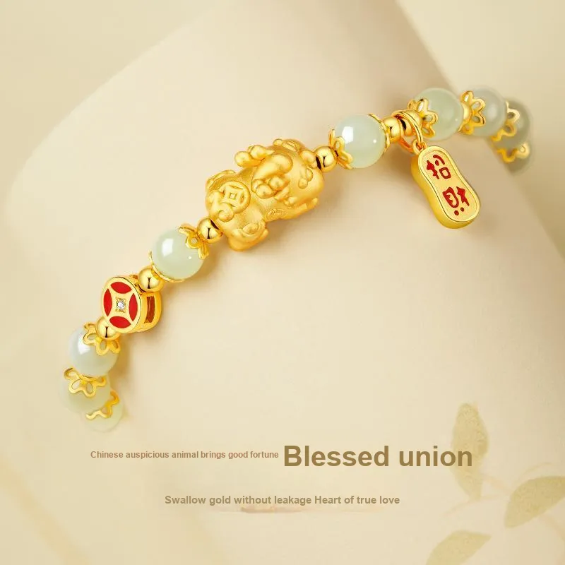 SHUIBEI Bracelets Green Jade Unisex-2