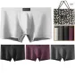Solid Color 4-Pack Box Included (Black+Iron Gray+Light Gray+Dark Purple)-100% cotton Antibacterial/Shopping Bag Included