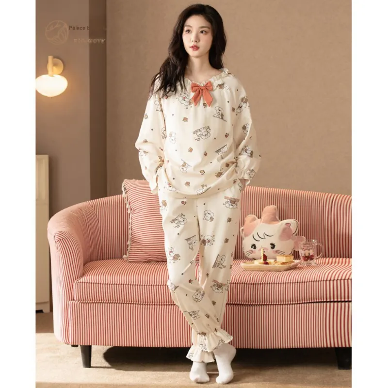 Gongdie x Miiiiichan Pajama Set Women's Pink-2