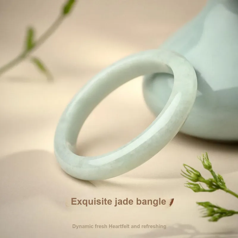 LAOMIAO Bean Type Jadeite Bangles Women's-13