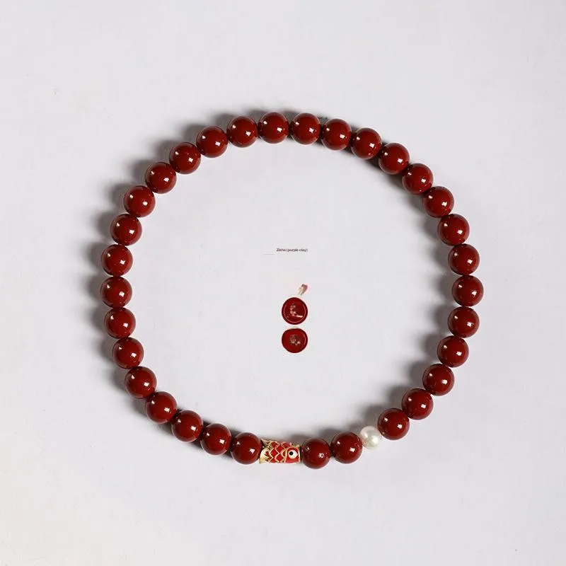 HANCANG Cinnabar Bracelets Unisex-1