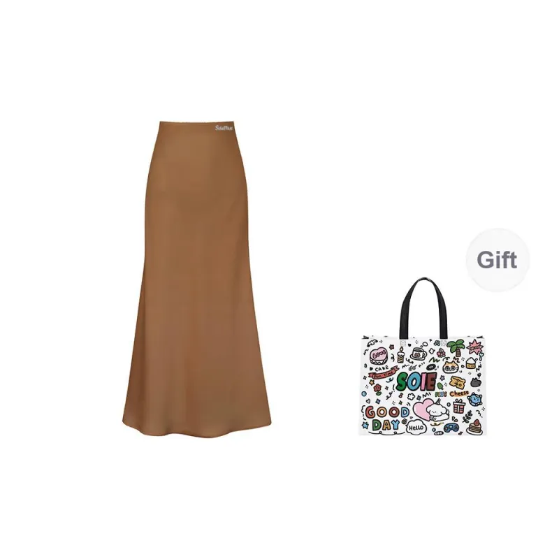 SOIE Casual Long Skirts Women's-13