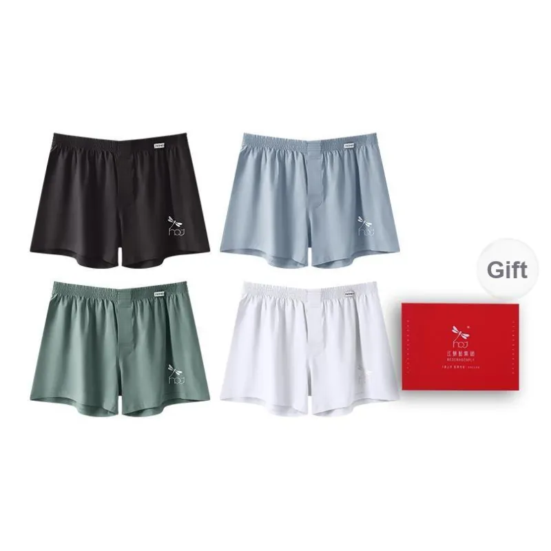 RED DRAGONFLY Cotton Panties Men's Combination Gift Box Set-13