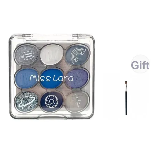 MISS LARA Макияж Палетка для теней Nine Цвет Перламутровый Матовый Сияние Мелкие блестки Естественный