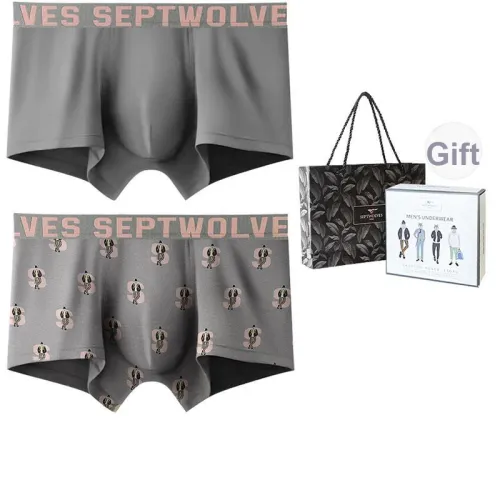 SEPTWOLVES Нижнее белье Подарочная коробка Мужской 2 шт Gift Box Set Угольный Лайм