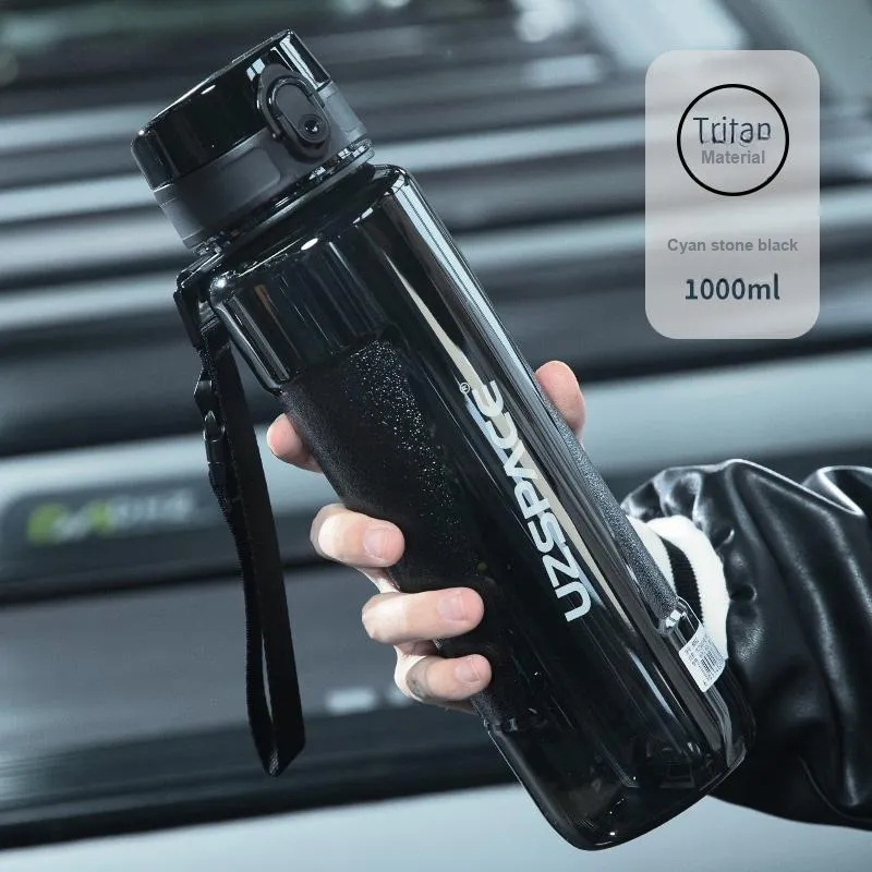 UZSPACE Outdoor Water Equipment Outdoor Water Bottle 850 1000ml Sports Fitness Tritan Material PP-4