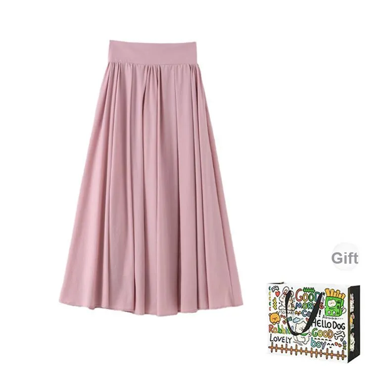 OURUOKE Casual Long Skirt Women's-9