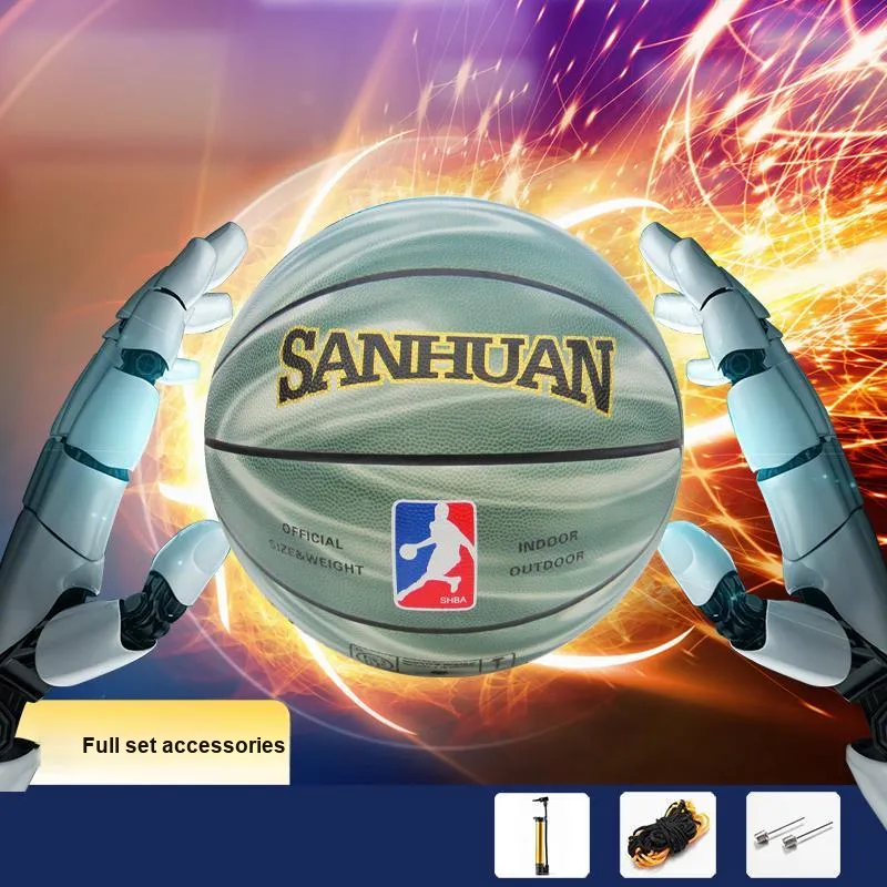 THREEHUAN PU Basketball Size 7 Training Unisex-15