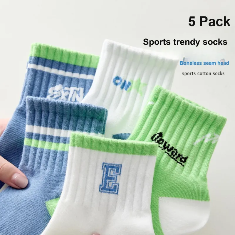 AUGUST Ankle Socks Men's 5 Pack-1