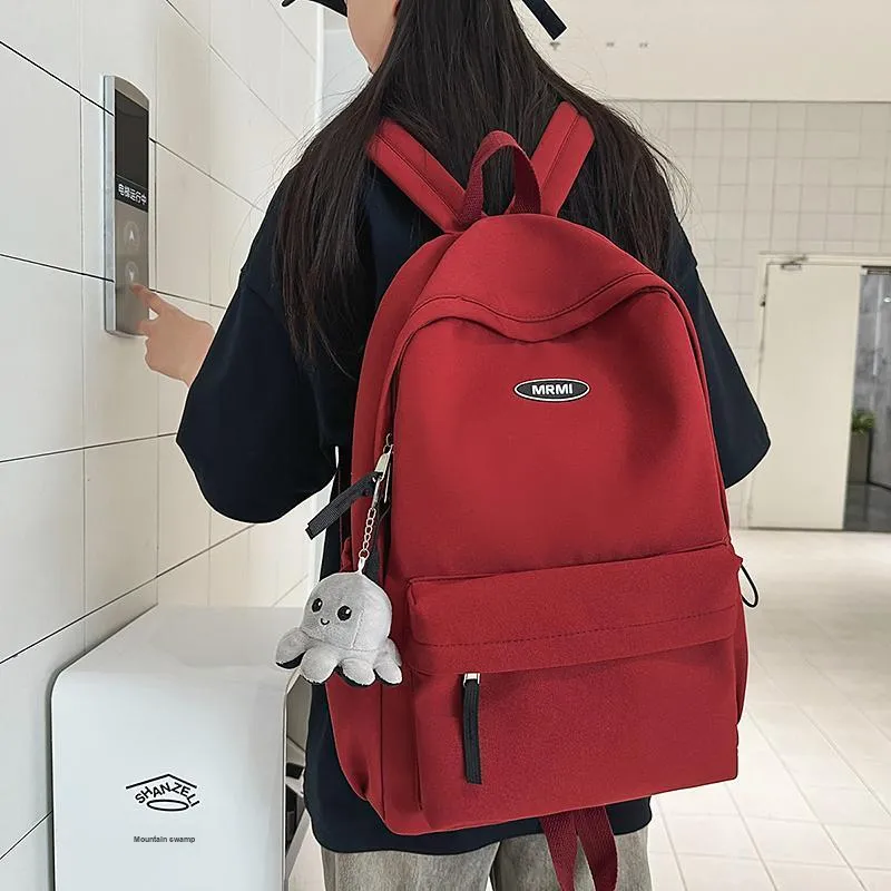 BRABOSTON Nylon Backpack Unisex Black/White/Khaki/Army Green/Red-22