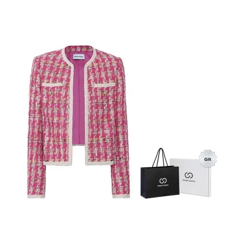 Chester Charles Cropped Coat Women's Red Честер Чарльз Укороченное Пальто Женское Красное