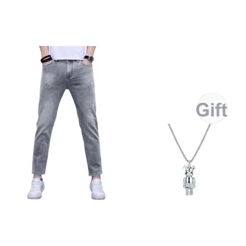 TUCANO Light Gray Men's Jeans TUCANO Светло-серые мужские джинсы