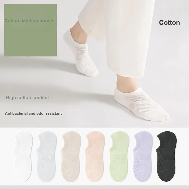 B&C.Room SS24 No Show Socks Spring Summer Women's 6 Pack-5