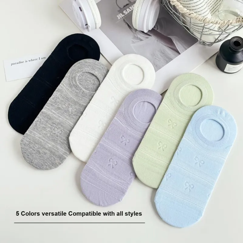 JIAZINI No Show Socks Women's 5 Pack-13