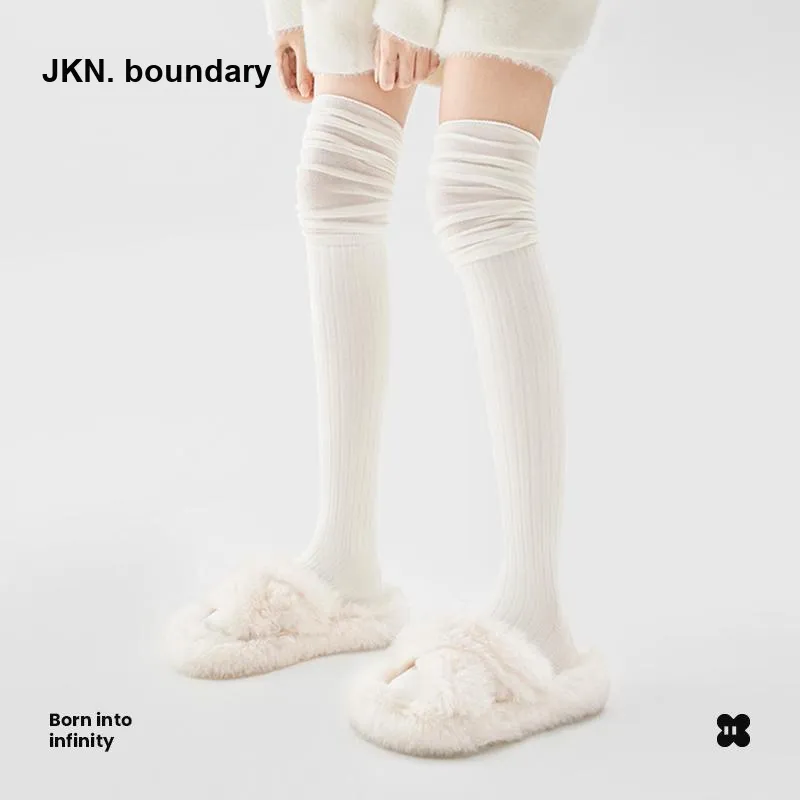 JKN Knee High Socks Long Thigh Socks Women's 1 Pack, Women's Socks-1