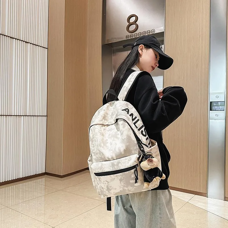 Single Warehouse Nylon Backpack Regular Unisex Multicolor-2