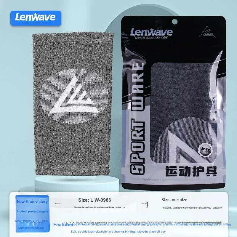 LENWAVE LW 0963 Hiking And Trekking Unisex Latex Thread Elastane Knee Pads-2