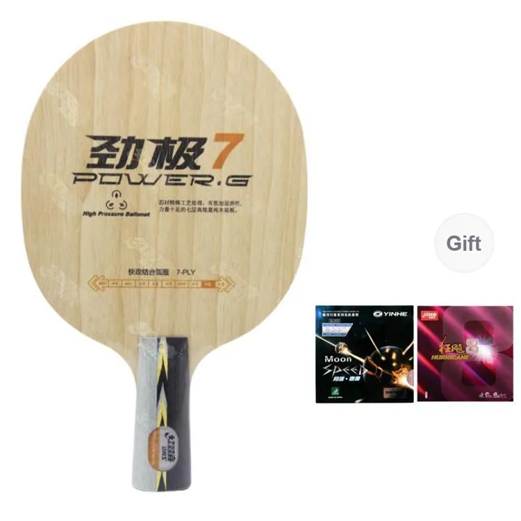 DHS Ping Pong Paddles Unisex Pure Wood-12