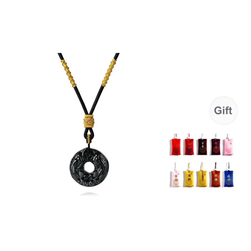 MY Ebony Wooden Necklaces Unisex-5
