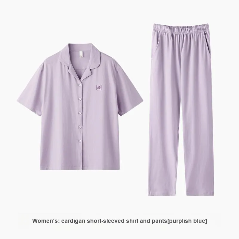 ZAO FU NIAO Pajama Set Women's Morning Glory Purple-1