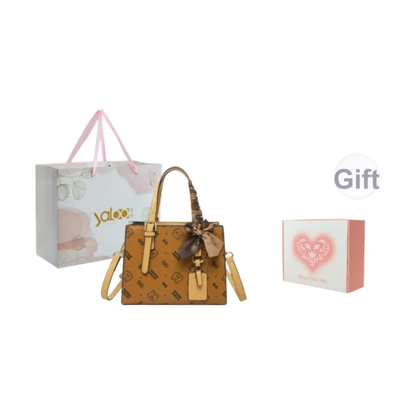 Yalu PU Handbag Unisex White/Pink/Brown/Coffee-26