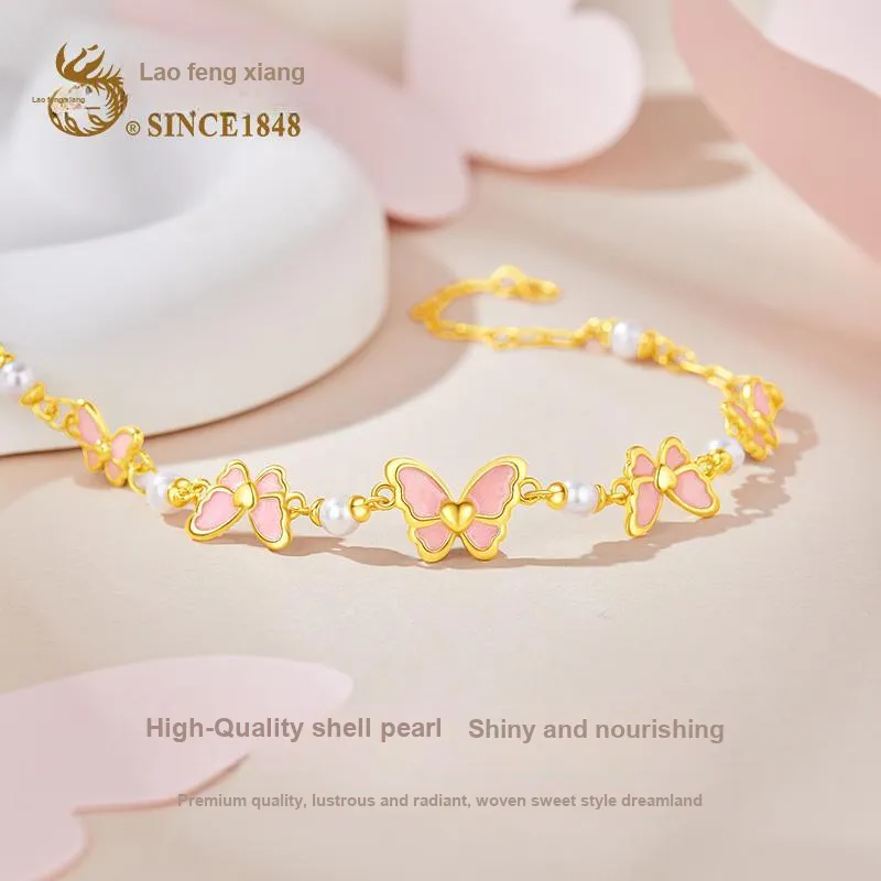 Lao Feng Xiang S925 Silver Bracelets Women's-3