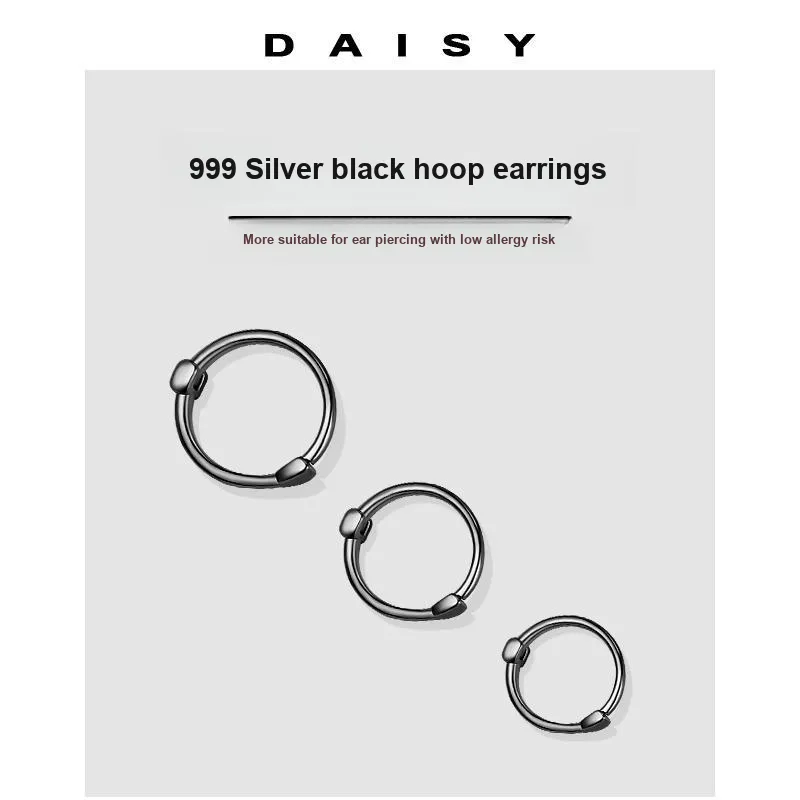 Daisy Dream Full Sterling Silver Earrings Unisex-3