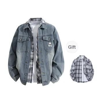 LIVINGTOWN Denim Jackets Unisex