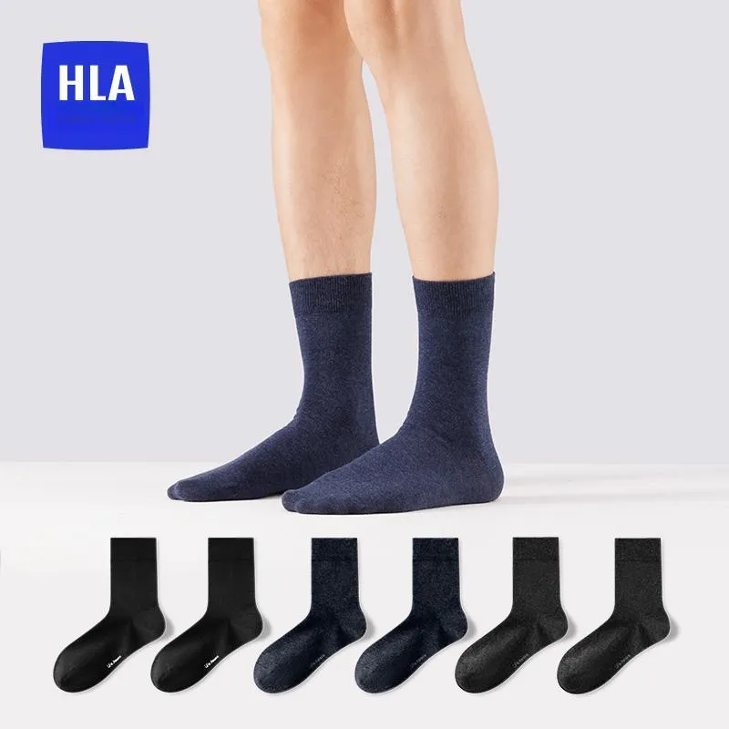 HLA Mid-Calf Socks Men's 6 Pack-1